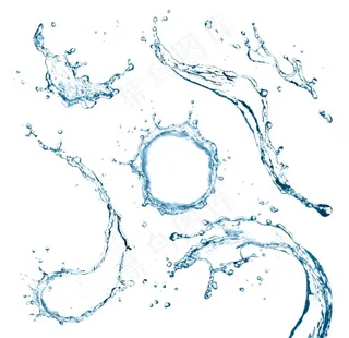 水珠水浪素材图片