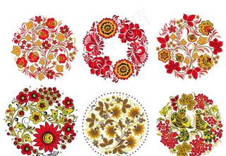 圆形花纹图案图片