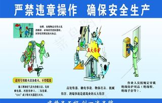 工地安全宣传画图片