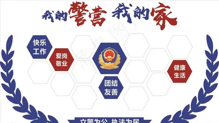 警营文化 我的警营我的家图片(2880X2880)cdr矢量模版下载