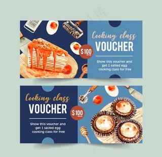 蛋糕优惠券图片