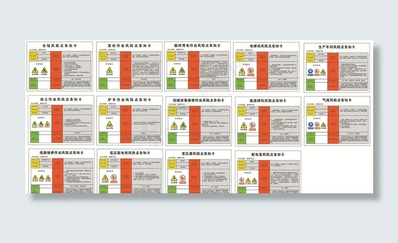 风险点告知卡图片cdr矢量模版下载