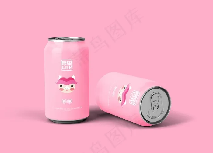 饮料罐头样机图片(4000X3000(DPI:300))psd模版下载