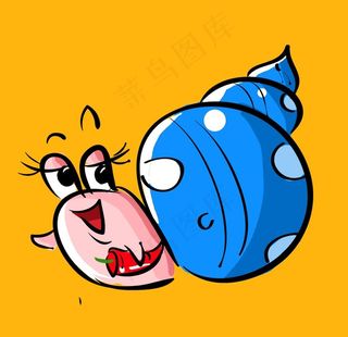 卡通海螺图片