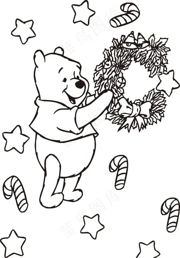 维尼熊图片cdr矢量模版下载