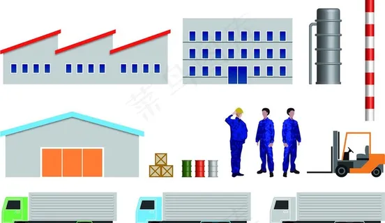 工厂全景图图片 工厂全景图图片