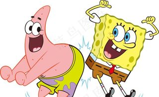 海绵宝宝 派大星 欢呼图片