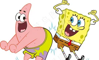 海绵宝宝 派大星 欢呼图片