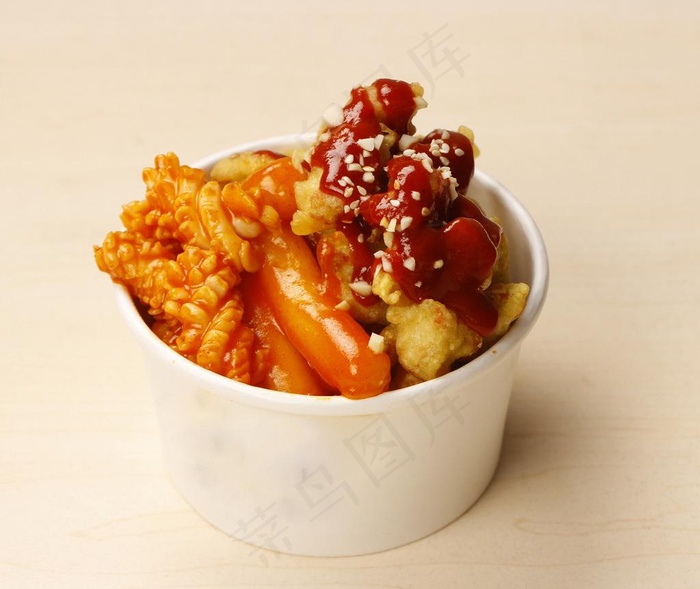 海鲜年糕无骨鸡块图片