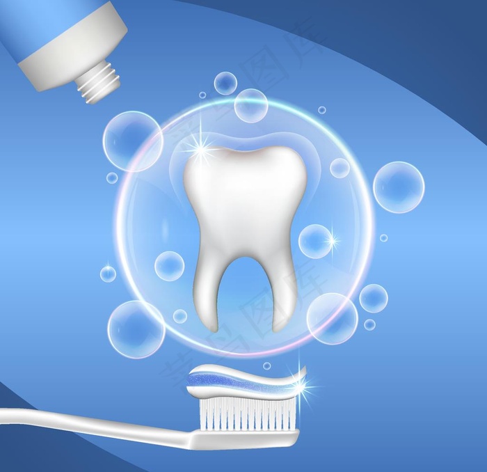 牙齿口腔图片ai矢量模版下载