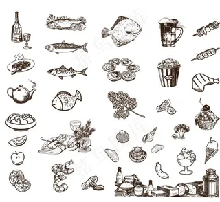 手绘素材 手绘食物图片