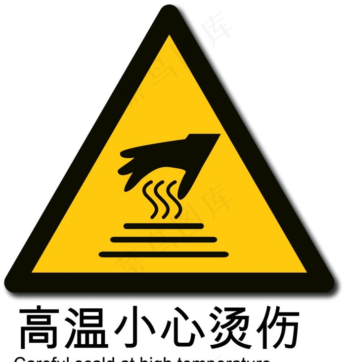 高温小心烫伤图片cdr矢量模版下载