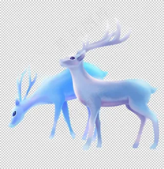 梦幻鹿素材图片