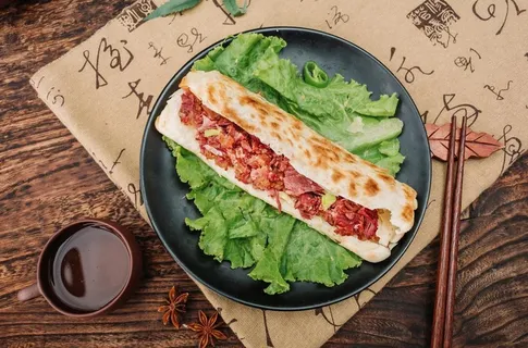 驴肉火烧图片 驴肉火烧图片