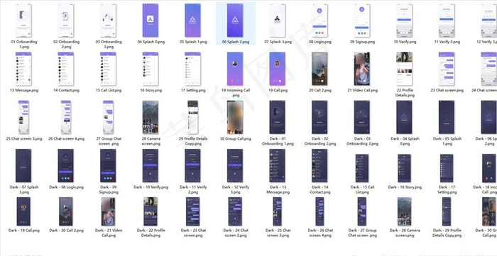 全套手机ui界面设计图片psd模版下载
