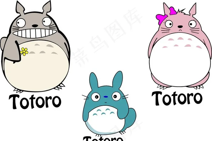 龙猫图片cdr矢量模版下载