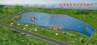 人工湖效果图图片