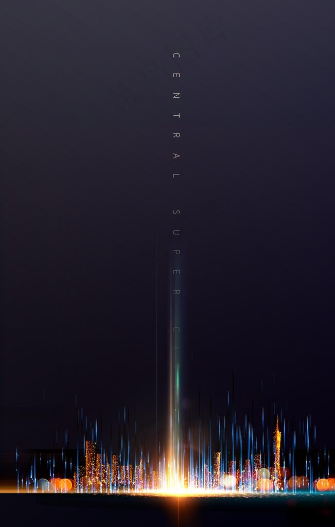 地产高端城市意境高雅背景素材图片(3543X5315(DPI:300))psd模版下载