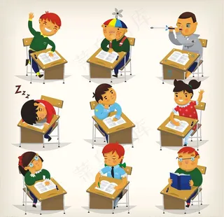 学生卡通图片