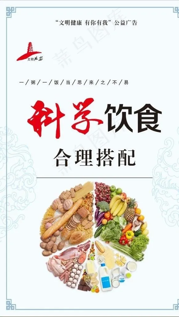 科学饮食图片cdr矢量模版下载