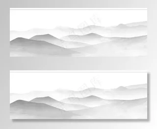 云雾山水背景图图片