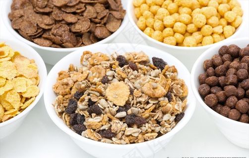 美味的早餐燕麦片图片