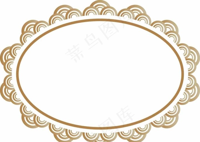 云纹边框图片ai矢量模版下载