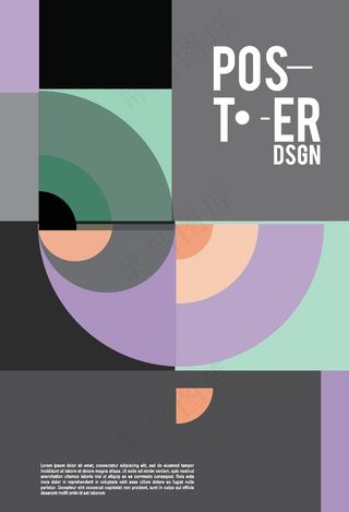 几何拼接创意海报图案图片