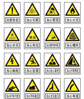 三角安全标识图片