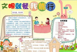 文明就餐小报图片