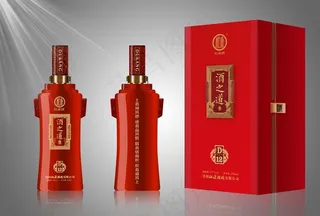 白酒瓶分层渲染效果图图片