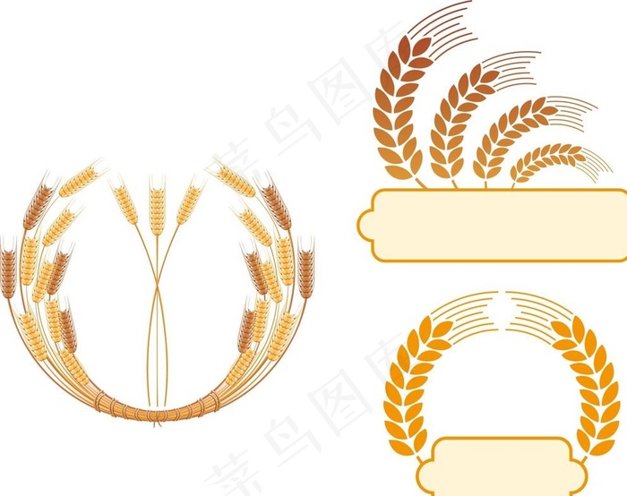 麦子标签图片cdr矢量模版下载