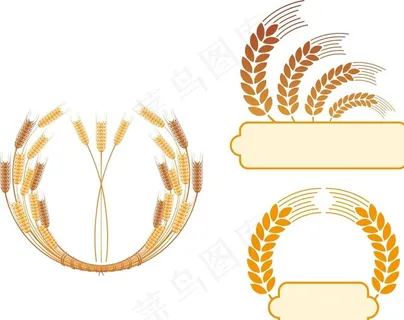 麦子标签图片