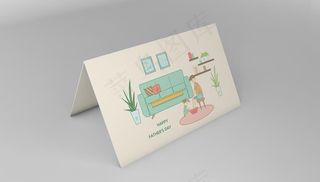 贺卡样机图片