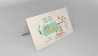 贺卡样机图片