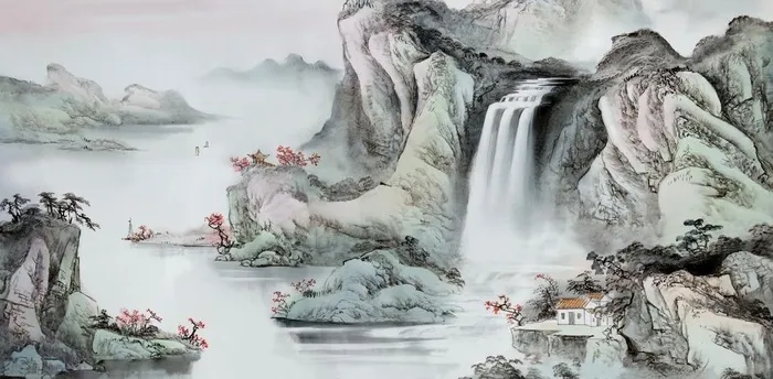 意境山水画图片