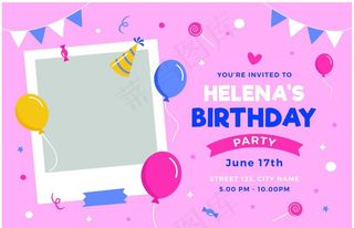 生日邀请函图片