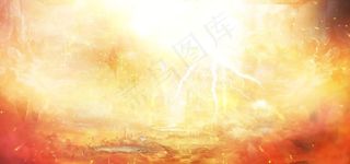 战争灯光复古氛围火星背景素材图片