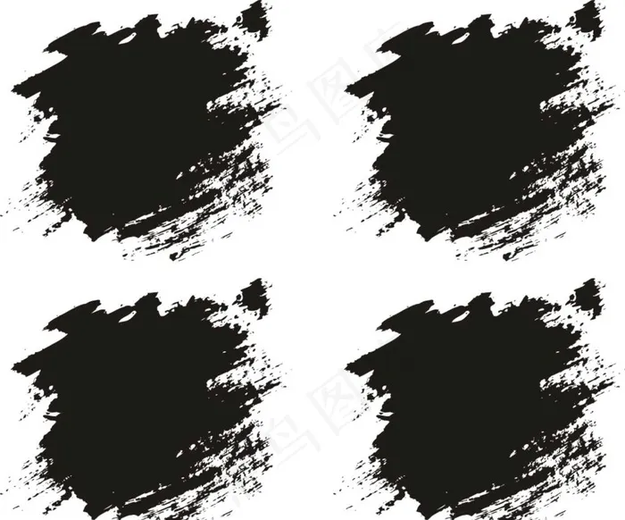 笔刷 墨迹图片cdr矢量模版下载