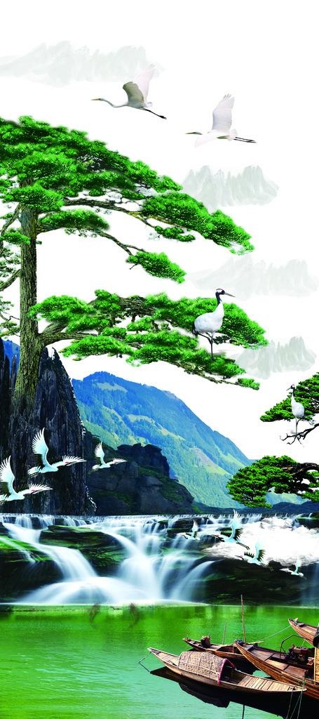 山水风景画图片