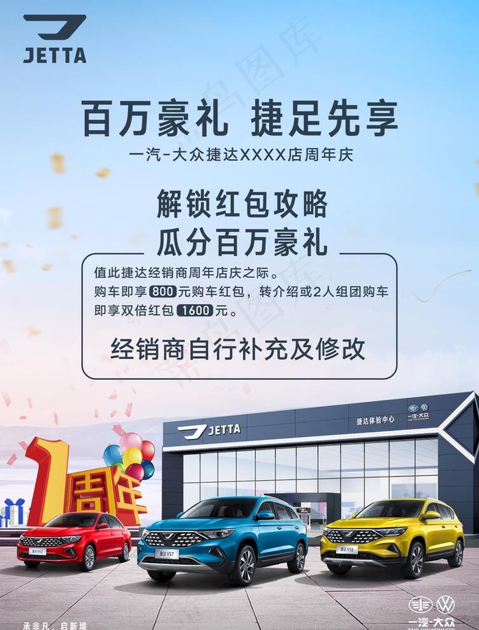 捷达 周年庆图片(3307X4488(DPI:400))psd模版下载