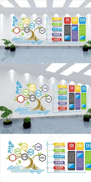 企业文化墙图片