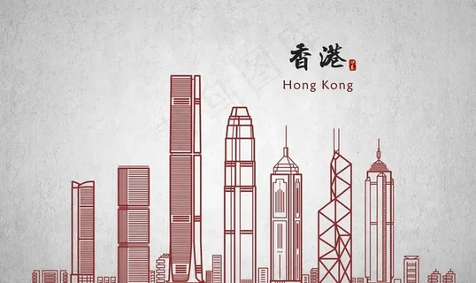 香港背景墙图片