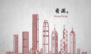 香港背景墙图片