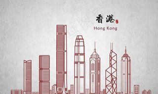 香港背景墙图片