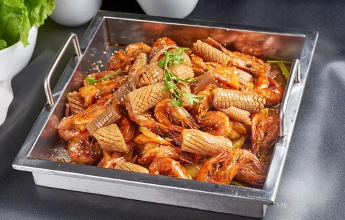 干锅鱿鱼香辣虾图片