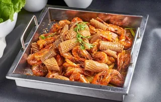 干锅鱿鱼香辣虾图片