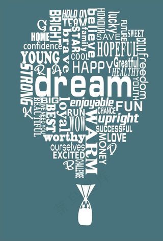 字母热气球图片