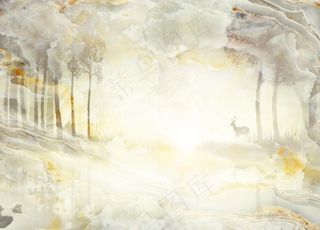 石纹山水背景墙图片