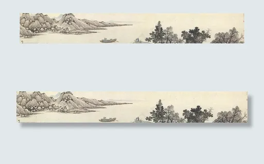 沈周 京江送别图图片